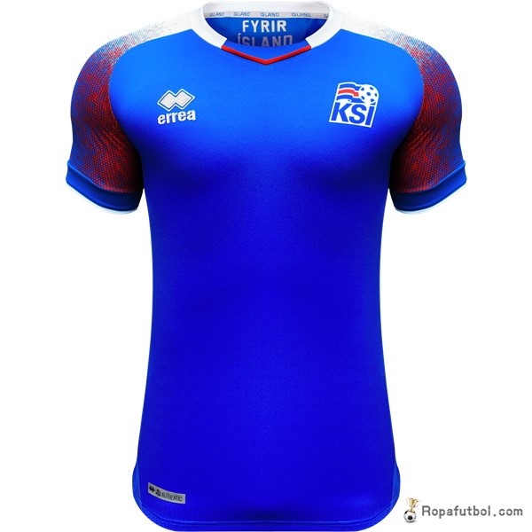 Camiseta Islandia Replica Primera 2018 Azul